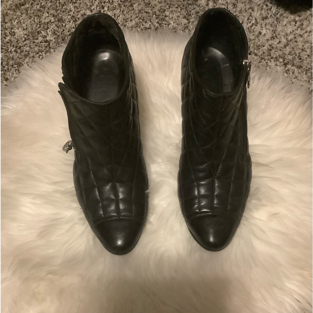 Chanel Quilted Boots